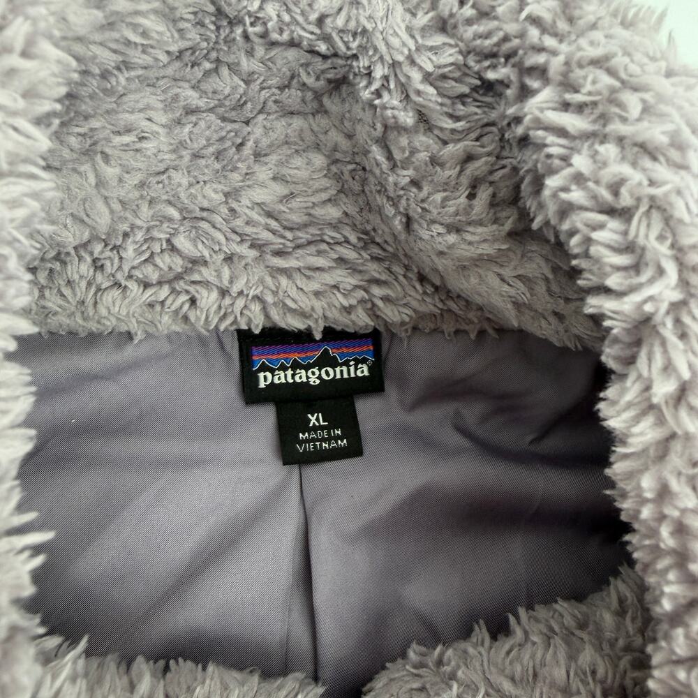 Patagonia Women's Los Gatos Fleece Vest Rustic Gray Purple Sherpa Size XL - Picture 8 of 12